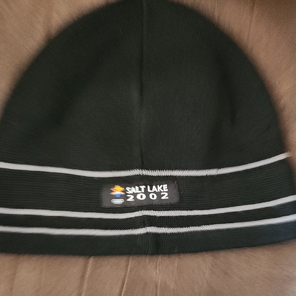Salt Lake City Olympics 2002 Black Beanie